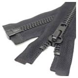 YaHoGa #10 26 Inch Black Nickel Separating Jacket Zipper Metal Zipper Heavy Duty Metal Zippers for Jackets Sewing Coats Crafts (26 Nickel)