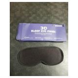 Weighted Eye Mask for Sleeping - Sleep Mask for Women & Men, Blackout 3D Contoured Sleeping Mask for Side Sleeper, Zero Pressure Soft Night Eye Cover with Adjustable Strap for Travel, Black