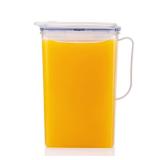 LocknLock Aqua Fridge Door Water Jug with Handle BPA Free Plastic Pitcher with Flip Top Lid Perfect for Making Teas and Juices, 2 Quarts, Clear