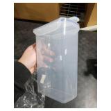 LocknLock Aqua Fridge Door Water Jug with Handle BPA Free Plastic Pitcher with Flip Top Lid Perfect for Making Teas and Juices, 2 Quarts, Clear