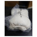 AmÃ©lie Home Waffle Throw Blanket for Couch Twin, Soft Cozy Chenille Knit Blanket Warm Decorative Throw for Sofa, Bed, Living Room, 60x80, Ivory