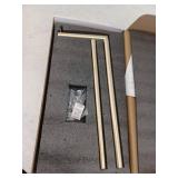 BWE Bathroom Freestanding Toilet Paper Holder Stand with Reserver in Brushed Gold