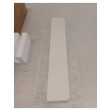 21 in. W Cultured Marble Vanity Sidesplash in White