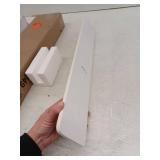 21 in. W Cultured Marble Vanity Sidesplash in White