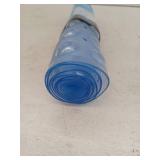 SlipX Solutions Translucent Light Blue Vinyl Non-Slip Bath Mat  39  x 16