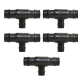 ProPEX 1 in. x 1 in. x 3/4 in. PEX-A Expansion Barb Engineered Polymer Reducing Tee (5-Pack)