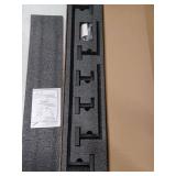 BWE 5-Piece Bath Hardware Set with Double Hooks Towel Ring Toilet Paper Holder and 24 in. Towel Bar in Matte Black