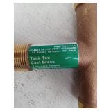 4 in. x 1 in. Brass Tank Tee