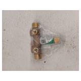 4 in. x 1 in. Brass Tank Tee