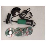 Metabo HPT 4-1/2-Inch Angle Grinder, Includes 5 Grinding Wheels And Hard Case  6.2-Amp Motor  Compact and Lightweight, G12SR4 - Retail: $98