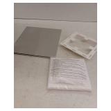 4 in. J Block or Wide-Mount Dual Door Wall Vent in White