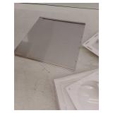 4 in. J Block or Wide-Mount Dual Door Wall Vent in White