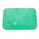 15 in. x 10 in. x 1.75 in. Square Meter/Valve Box Green Lid