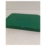 15 in. x 10 in. x 1.75 in. Square Meter/Valve Box Green Lid
