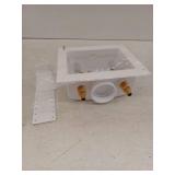 1/2 in. Brass PEX-B Barb x 3/4 in. Male Hose Thread Washing Machine Outlet Box With Hammer Arrestor