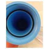 Undersink Housing Filtration System with Integrated Bracket in Blue