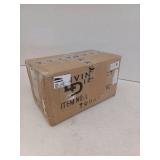 1-Light Metal & Fabric Wall Sconce Chrome/White - 6" x 12"