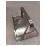 Bath Wall-Mounted Single Post Toilet Paper Holder with Shelf Stainless Steel Tissue Paper Dispenser in Brushed Nickel