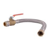 SharkBite 3/4 in. Push Fit X 3/4 in. D FIP 18 in. Stainless Steel Supply Line