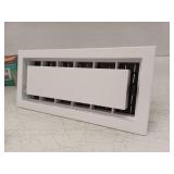 4 in. x 10 in. Paintable Plastic Wall Register in Textured White