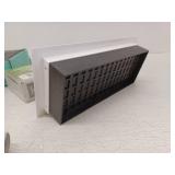 4 in. x 10 in. Paintable Plastic Wall Register in Textured White