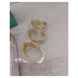 Utopia Alley Shower Rings  Shower Curtain Rings for Bathroom  Rustproof Zinc Shower Curtain Hooks Rings  Set of 12  Gold