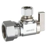 1/2 in. FIP Inlet x 3/8 in. Compression Outlet 1/4-Turn Angle Stop