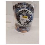 Waterpik 9-Spray 4.5 in. Single Wall Mount Low Flow Fixed Shower Head in Chrome