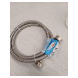 Fluidmaster B9WM48 Braided Stainless Steel Washing Machine Connector  3/4  Hose x 3/4  Hose  48  Length