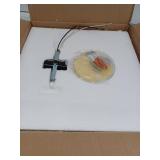 Progress Lighting 12  Traditional 2 Light White Ceiling Light Decorative Square Glass Shade