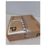 Progress Lighting 12  Traditional 2 Light White Ceiling Light Decorative Square Glass Shade