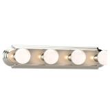 Volume Lighting V1124 24  Width 4 Light Bathroom Vanity Strip - Nickel