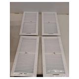 Truaire 16 in. x 8 in. 2 Way Wall/Ceiling Register, 4 Pack