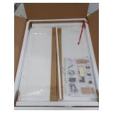 Slone 2 Door Shuttered Wall Cabinet - White - Elegant Home Fashion