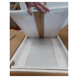 Slone 2 Door Shuttered Wall Cabinet - White - Elegant Home Fashion