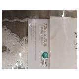 72"x72" Imani Chenille Striped Cotton Printed Shower Curtain Gray - Ink+Ivy