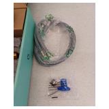 ANZA 4 in. Centerset Double Handle Bathroom Faucet with Pop-Up Drain Included in Matte Black