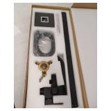 AKDY 1-Handle Freestanding Floor Mount Tub Faucet Bathtub Filler with Hand Shower in Matte Black - Retail: $299