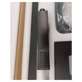 AKDY 1-Handle Freestanding Floor Mount Tub Faucet Bathtub Filler with Hand Shower in Matte Black - Retail: $299