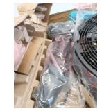 Newair Outdoor Misting Fan and Pedestal Fan in Black  Cools 500 Sq. Ft. with 3 Fan Speeds and Wide-Angle Oscillation - Retail: $145