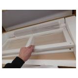 Alaterre Furniture Dover 27 in. W Over Toilet Space Saver with Open Shelving in White