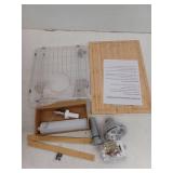 Glacier Bay Zero Radius 15 in. Undermount 18G Stainless Steel Single Bowl Workstation Bar Sink with Folding Faucet- Retail: $350