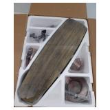 Ceiling Fan In Transitional Style 15 Inches Tall By 52 Inches Wide-Heirloom Bronze Finish-Aged Boardwalk Blade Color Minka Aire Fans F695-Hbz - Retail: $334