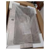 Miseno MNO183322SRTM1 33  X 22  Drop In  Undermount Single Basin Stainless Steel Kitchen Sink - Retail: $374