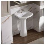 Kohler K-2363-1 Cimarron 21  Pedestal Bathroom Sink Top, White