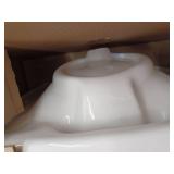 American Standard Lucerne Wall-Mount Bathroom Sink with 4-in Faucet Holes in White