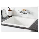 Medford 25 x 22" Drop in Laundry Sink in White Signature Hardware - Retail: $249