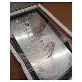 Farmhouse 40 in. W x 26 in. H Rectangle Framed Wall Bathroom Vanity Mirror Accent Mirror in Black