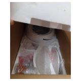 Minka-Aire Concept I Wet 52-Inch 3-Blade LED Ceiling Fan in White Finish W/ White Blades & White Opal Glass - F476L-WH - Retail: $407