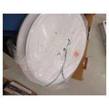 Lot of 3 -16 in. Low Profile LED Flush Mount Round Closet Light Fixture 1700 Lumens 3000K 4000K 5000K Dimmable